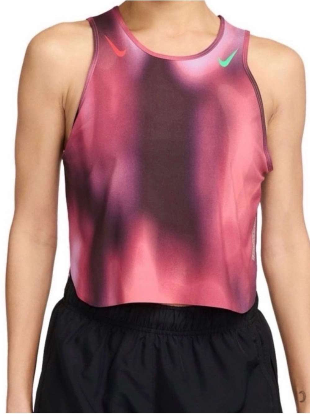 Nike AeroSwift Women's Dri-FIT ADV “Faith Kipyegon” Cropped Running top - Picture 8 of 9